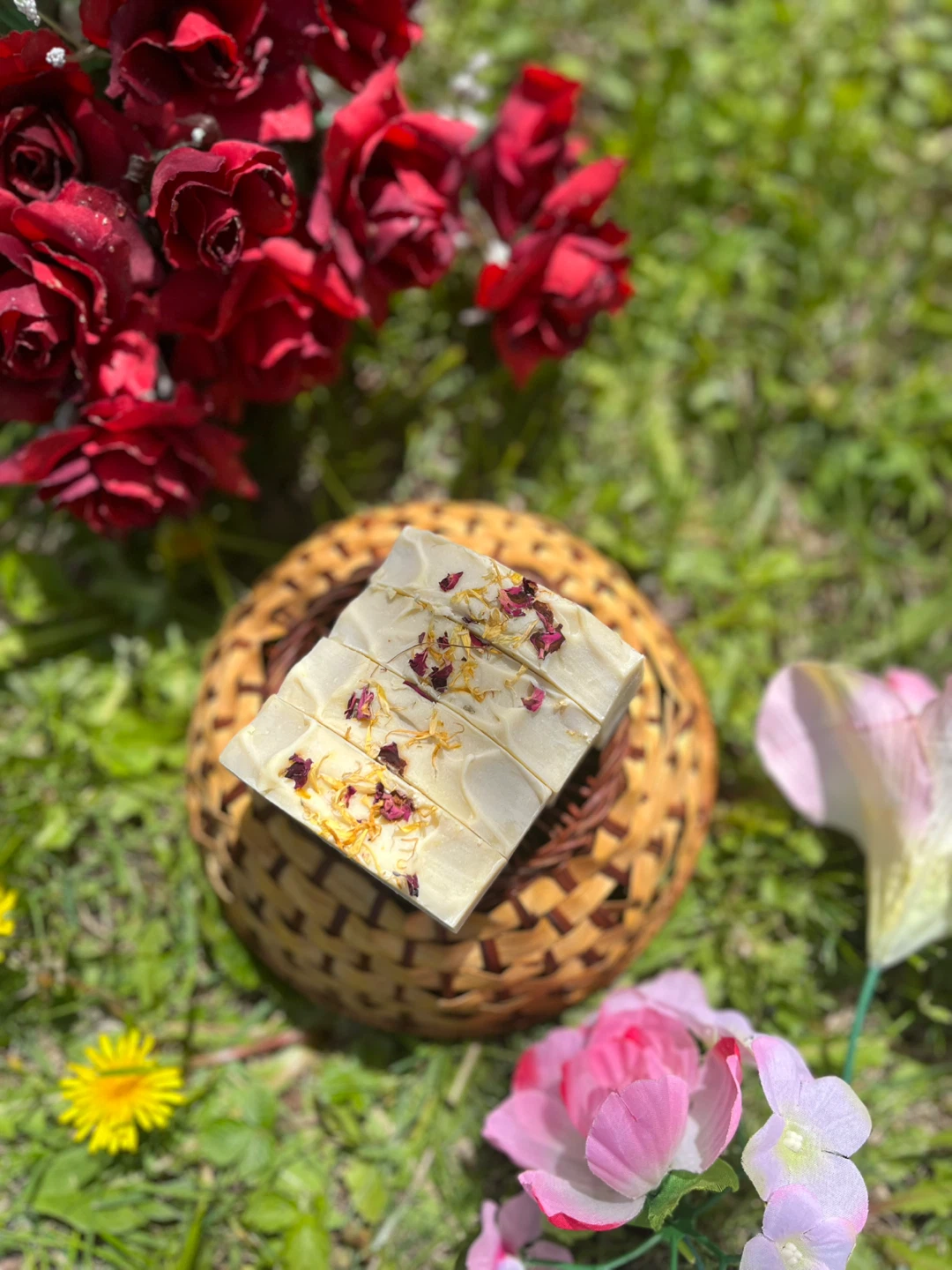 Handmade Floral Soap Bar, Avocado shea butter soap - photo 3