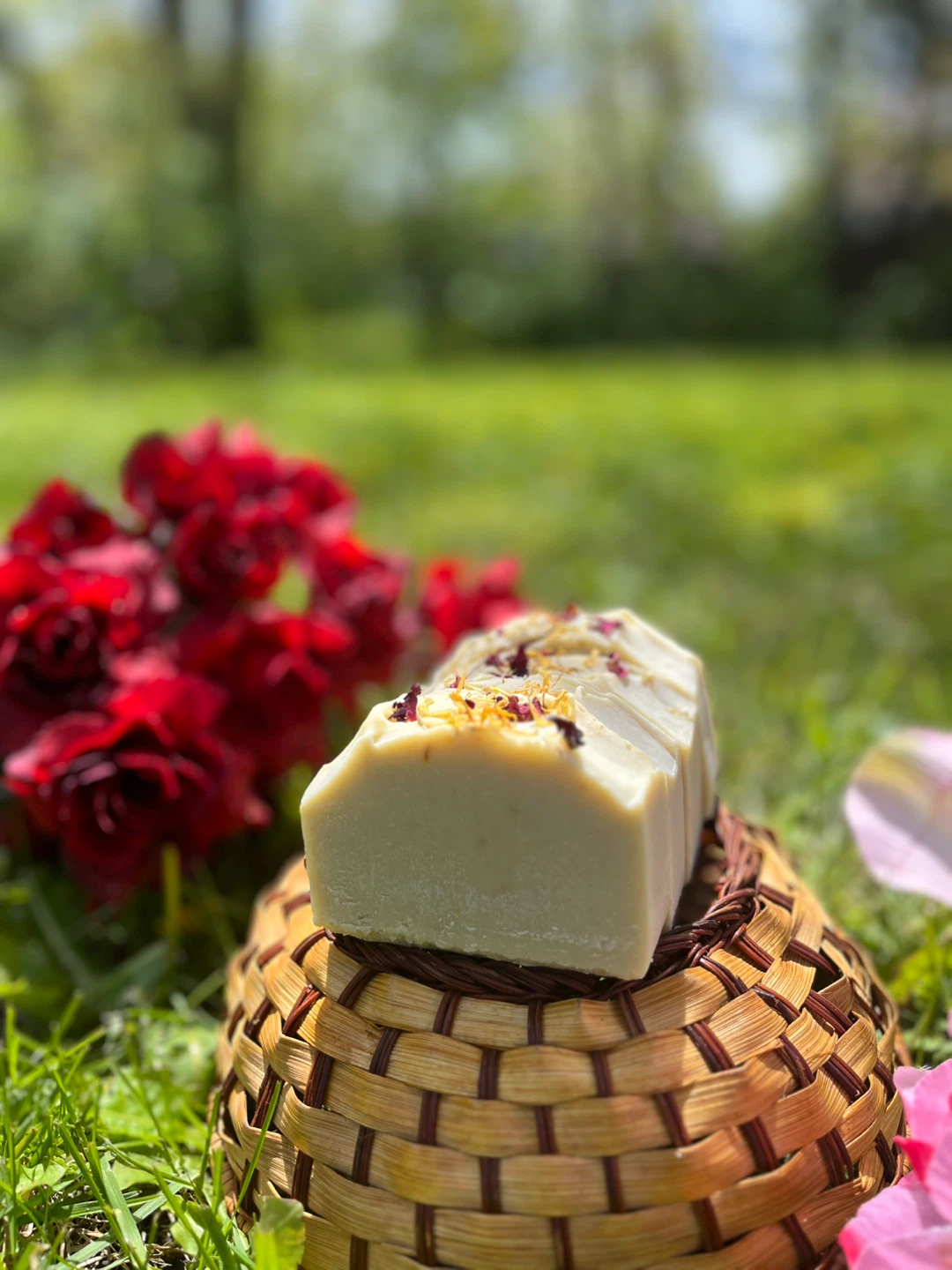 Handmade Floral Soap Bar, Avocado shea butter soap - photo 4