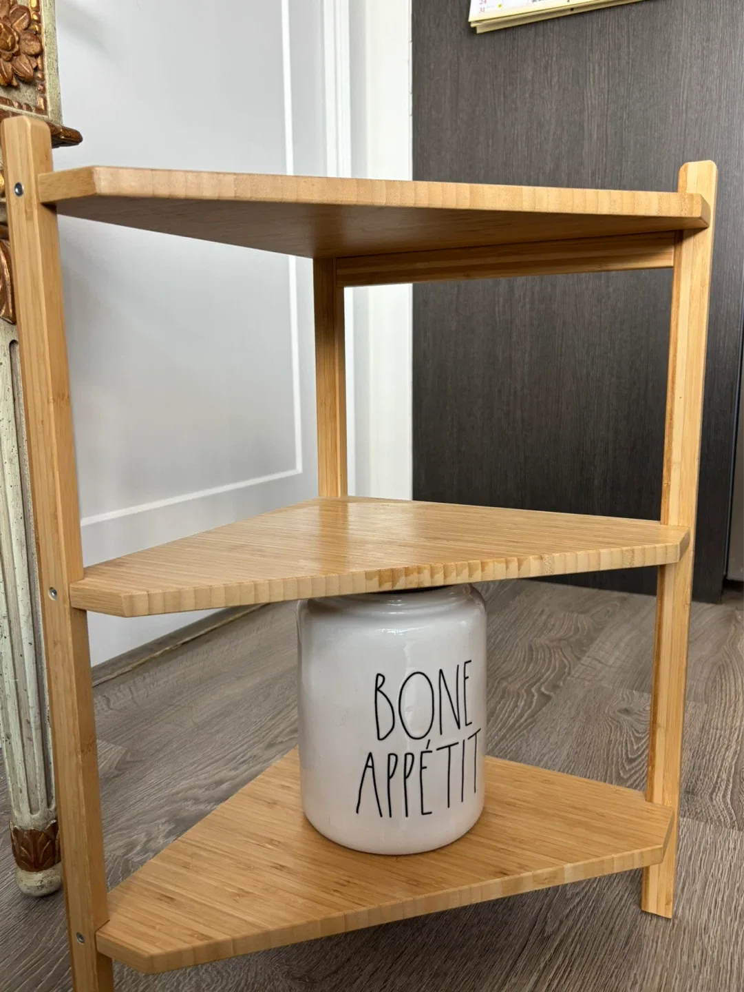3-Tier Bamboo Corner Shelf