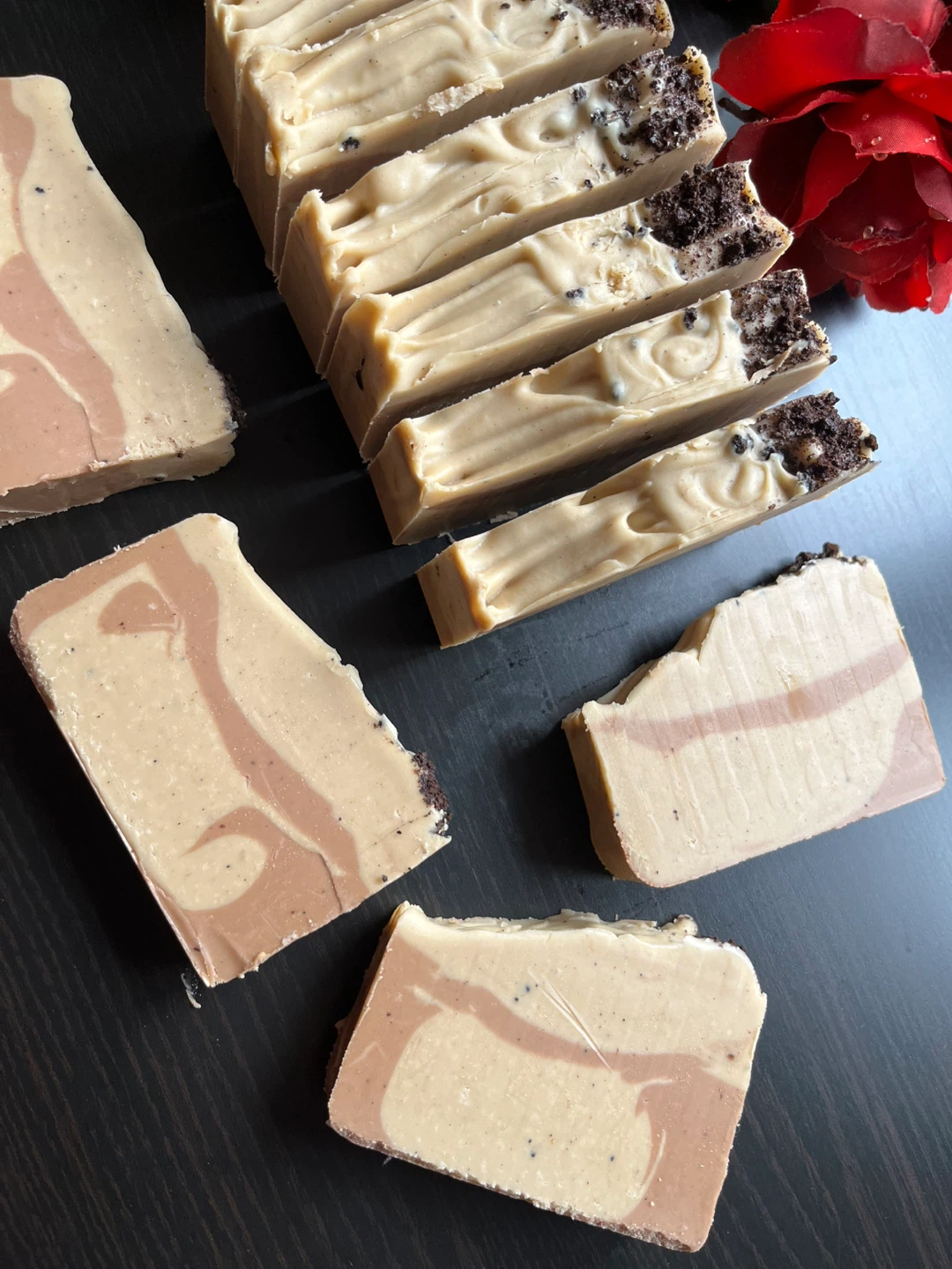 Handmade Coffee cocoa bar, shea butter , cold process soap - photo 3