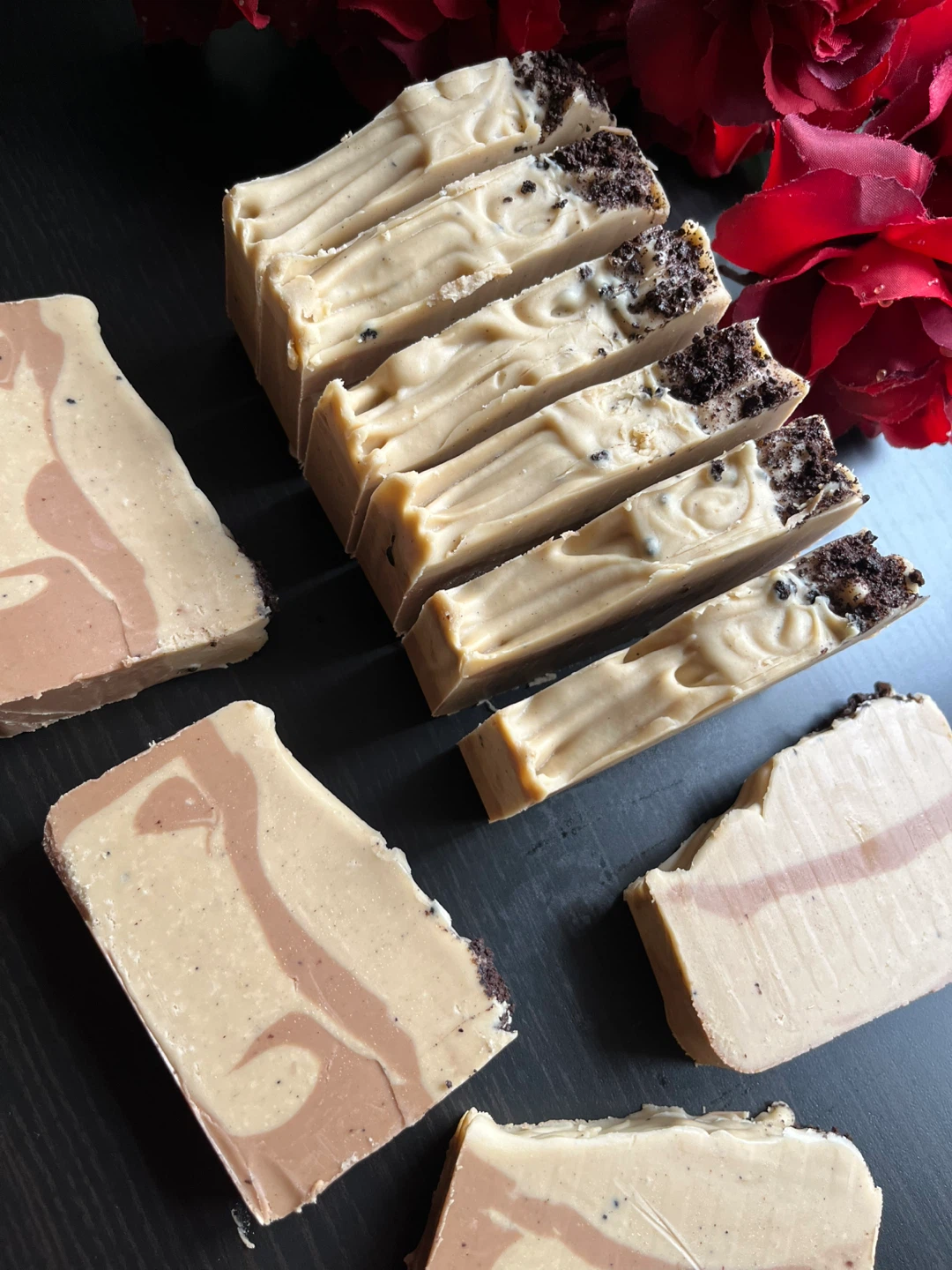 Handmade Coffee cocoa bar, shea butter , cold process soap