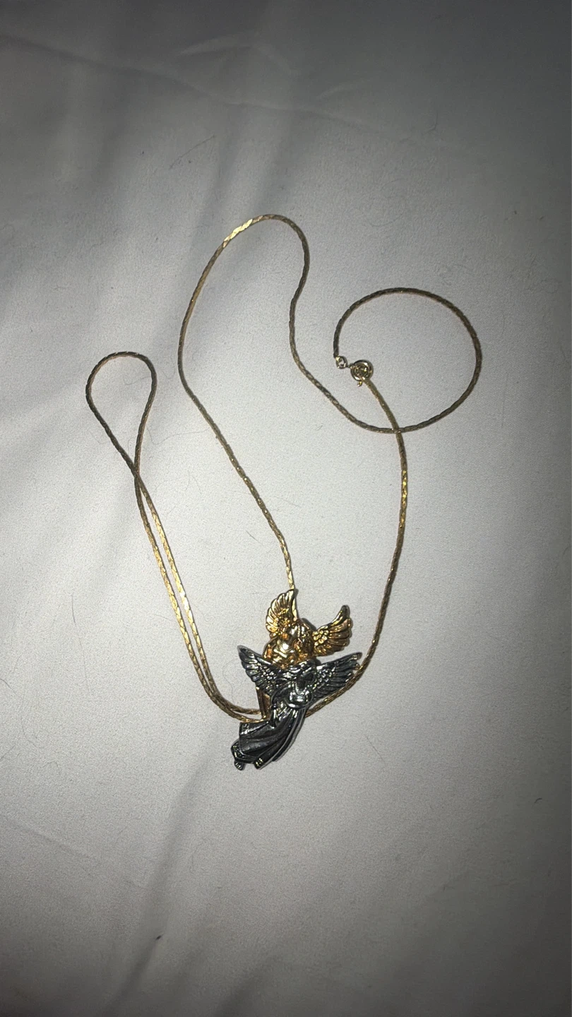 2 Vintage guardian angels pendant - photo 2