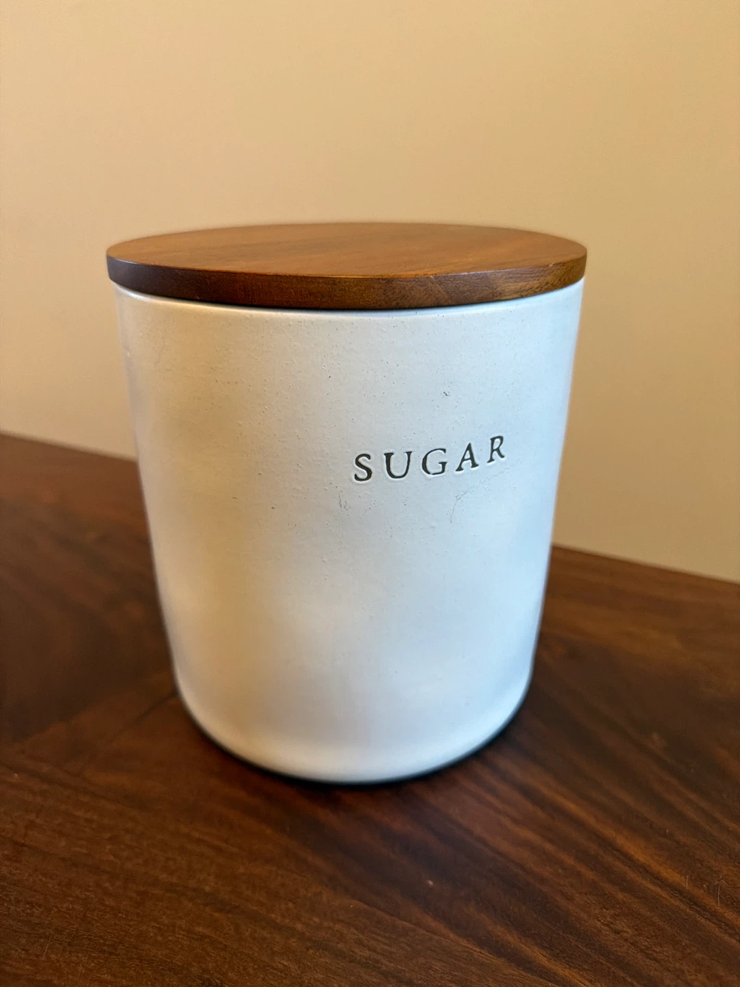 Hearth & Hand™ with Magnolia “Sugar” Canister with wooden lid - photo 3