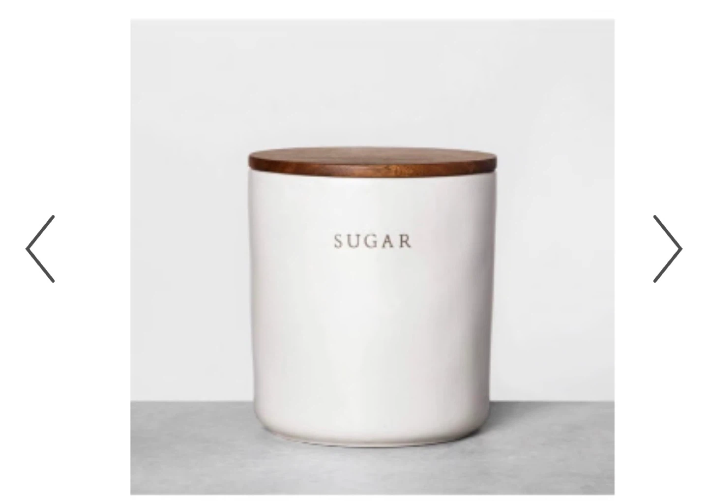 Hearth & Hand™ with Magnolia “Sugar” Canister with wooden lid