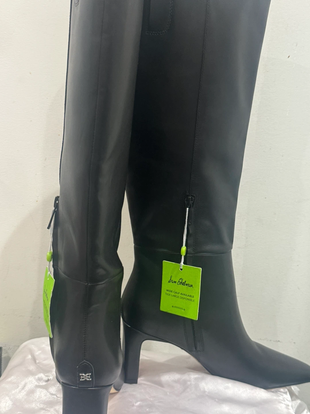 Sam Edelman Black Leather Tall Boots