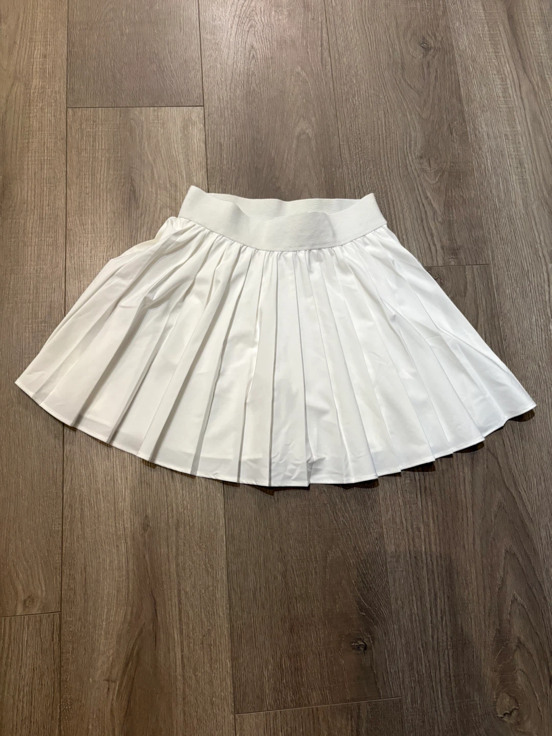 Garage White Pleated Tennis Skirt