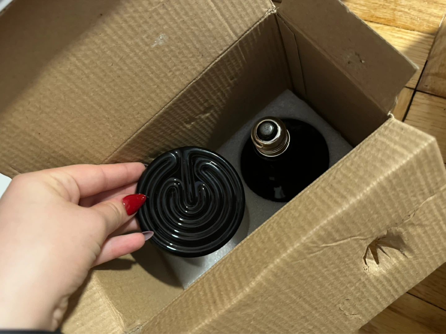 Black Ceramic Heat Emitter Bulb