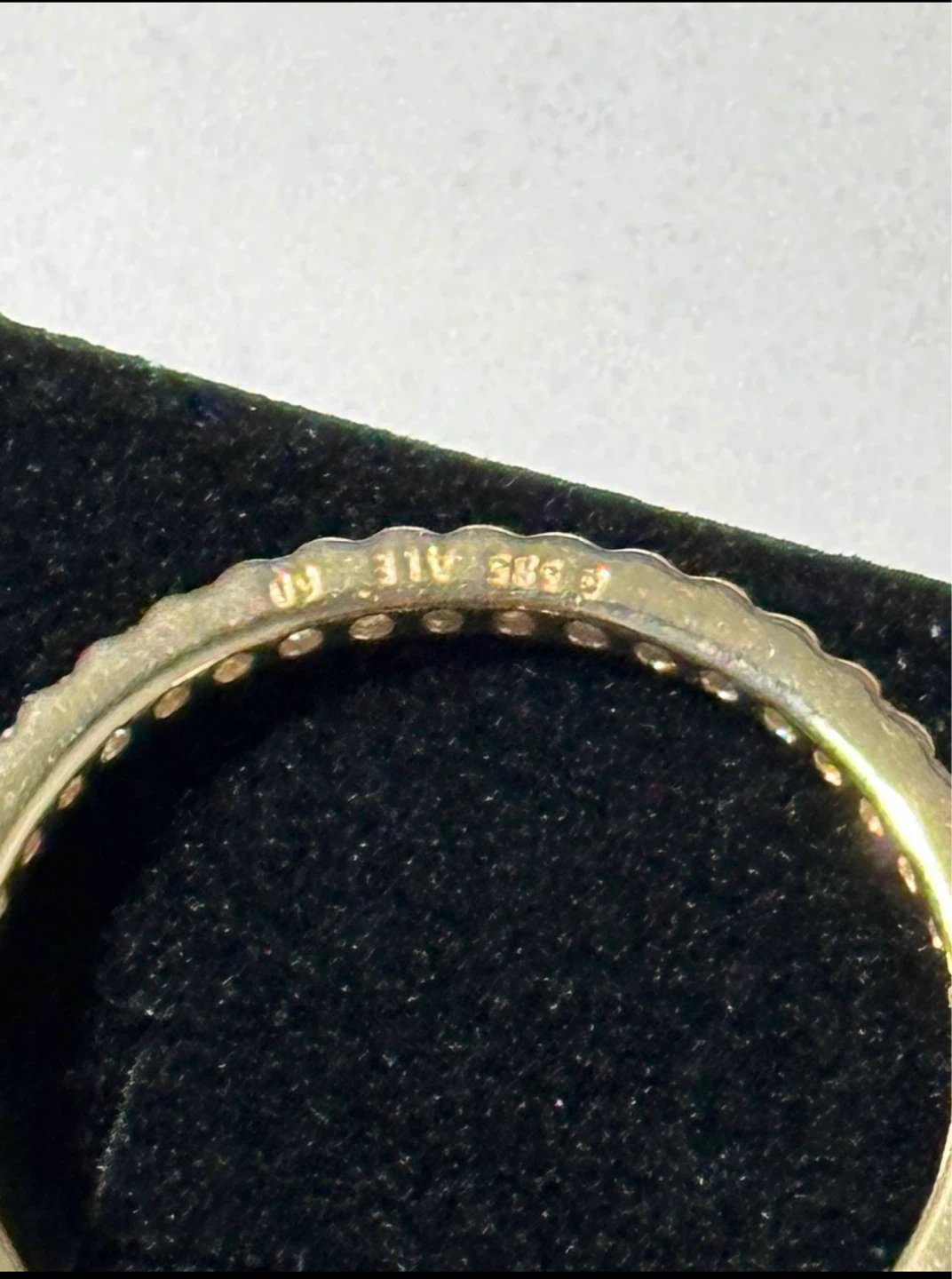 PANDORA 14KT Yellow Gold Square Sparkle Halo Ring Size 7 - photo 3