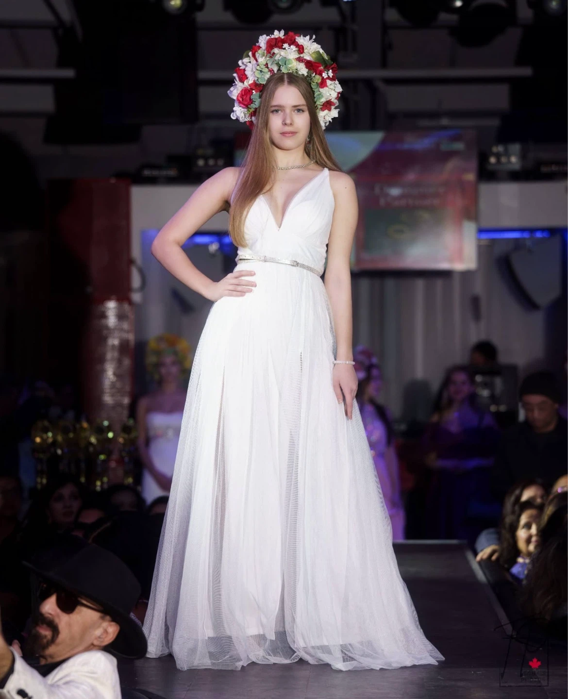 White Tulle Maxi Dress
