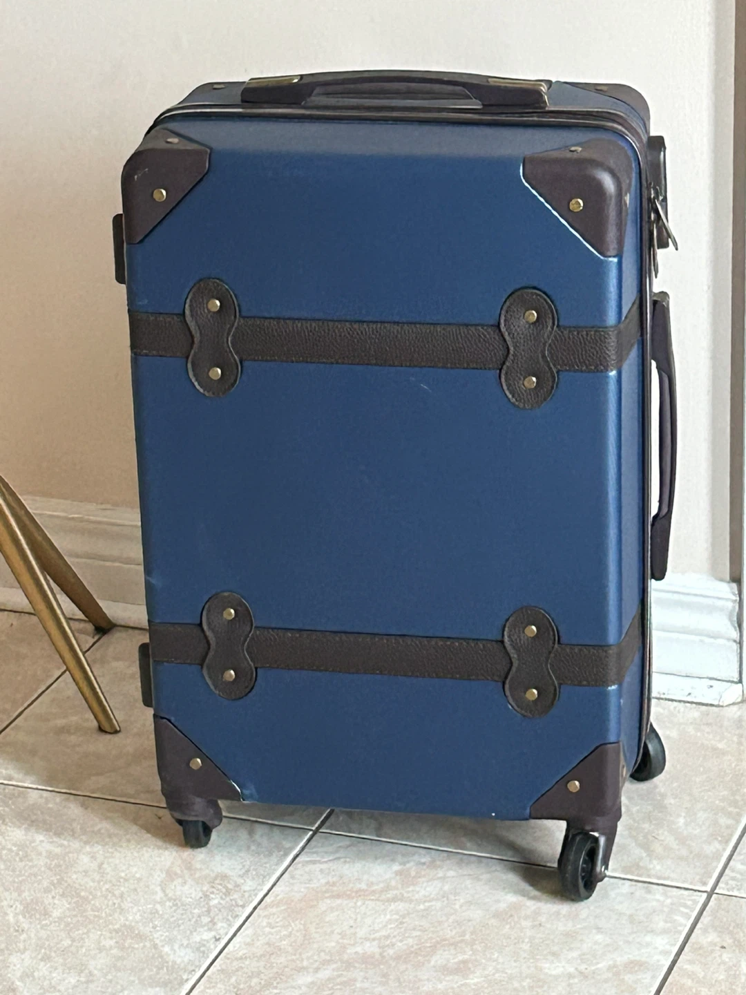 Blue Hardside Carry-On Spinner Luggage