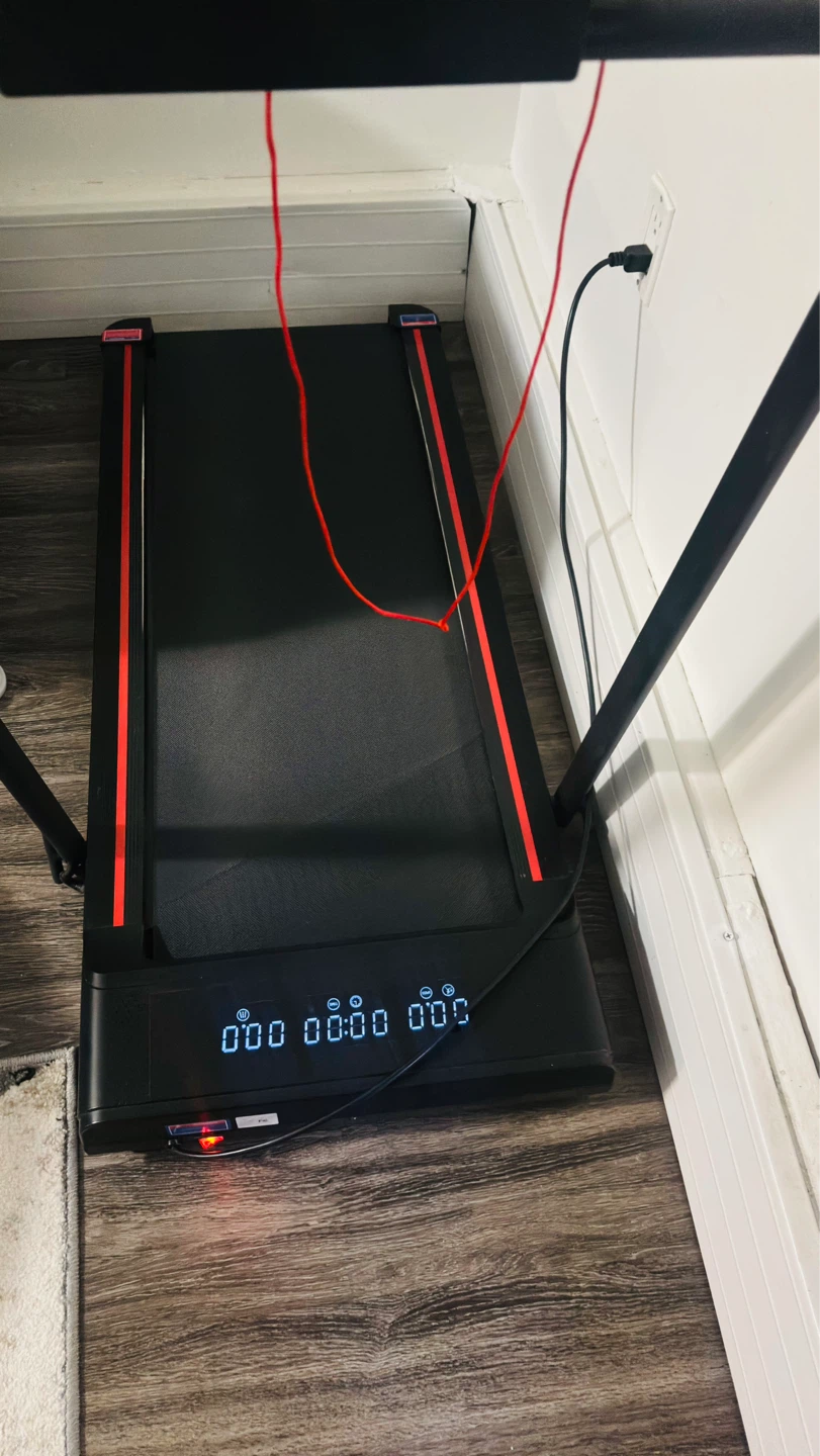 Black Walking Treadmill with Red Accents - photo 3
