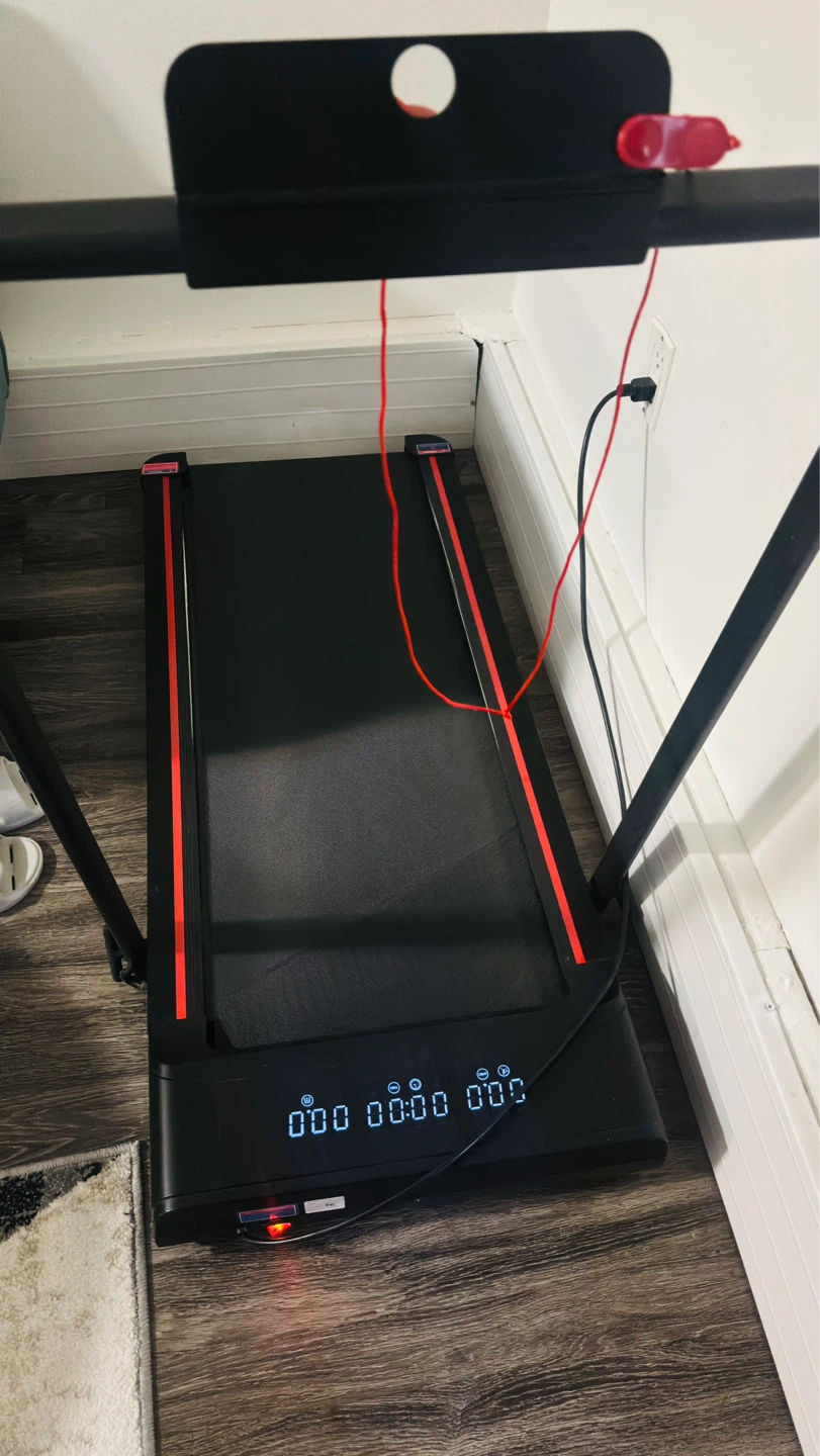 Black Walking Treadmill with Red Accents - photo 2