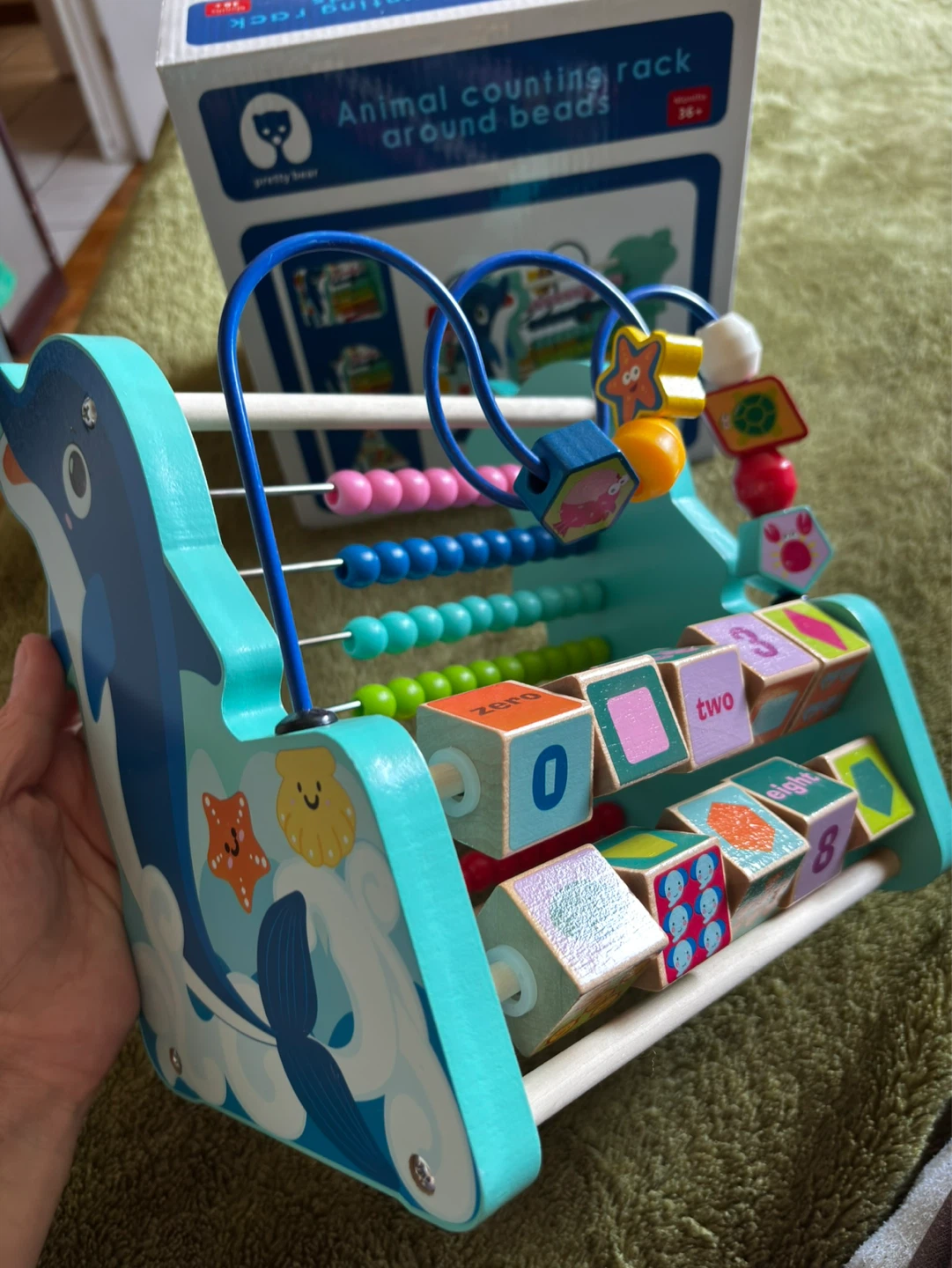 Pretty Bear Animal Counting Rack Around Beads Toy - photo 2