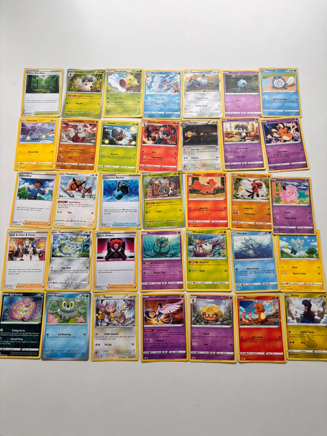35 Assorted Pokemon Trading Cards
