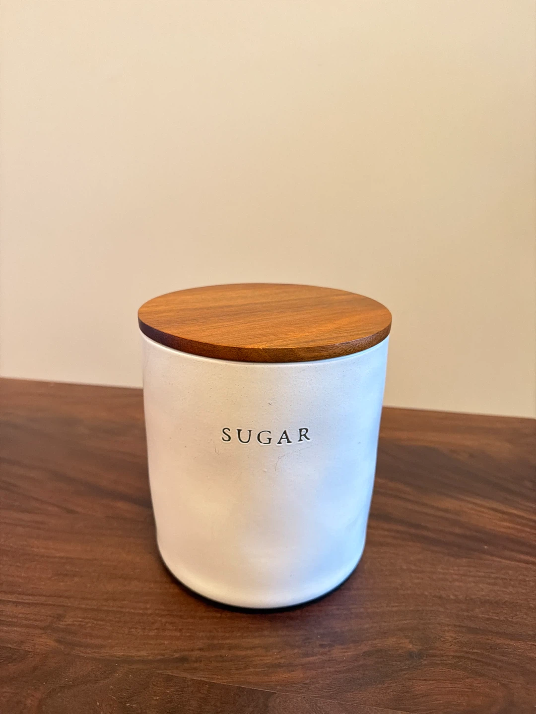 Hearth & Hand™ with Magnolia “Sugar” Canister with wooden lid - photo 2
