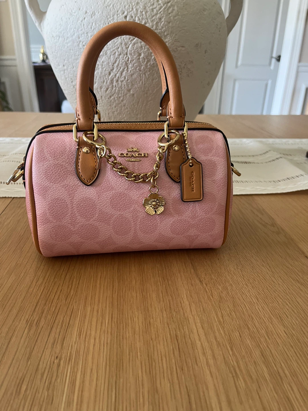 Coach Mini Rowan - Powder Pink NWT