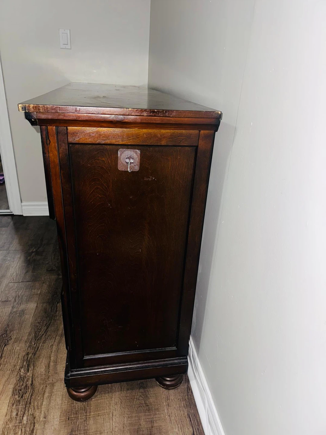 Dark Wood Dresser with 7 Drawers