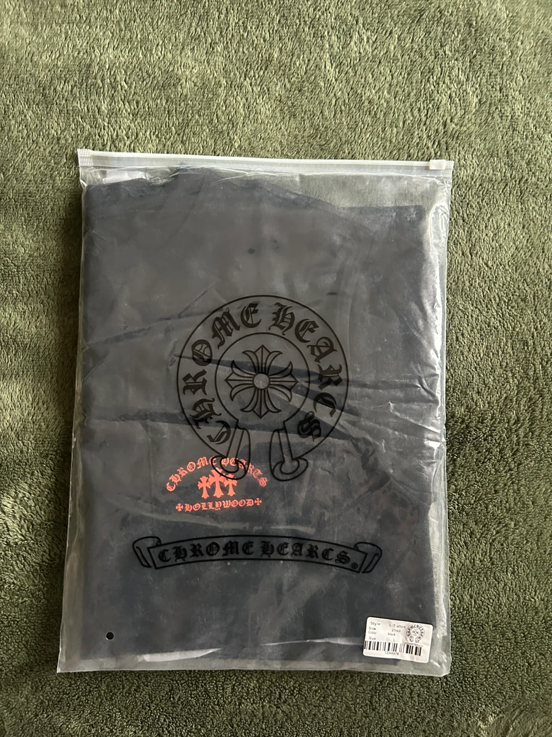 Chrome Hearts Long Sleeve T-Shirt Black Red Hollywood Logo - photo 4