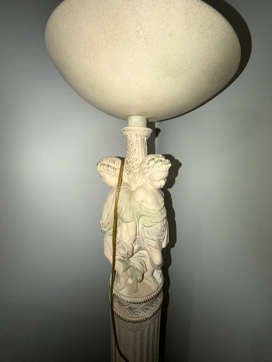 Vintage Cherub Column Floor Lamps - photo 2
