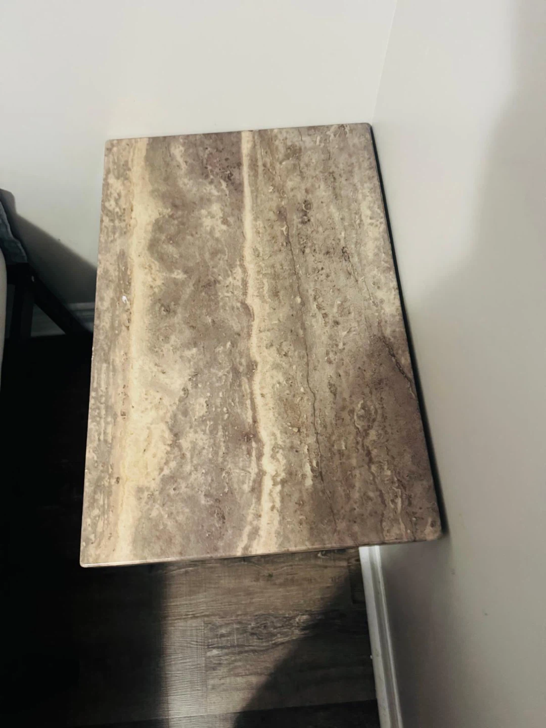 Marble like Top Table with two side tables - photo 3