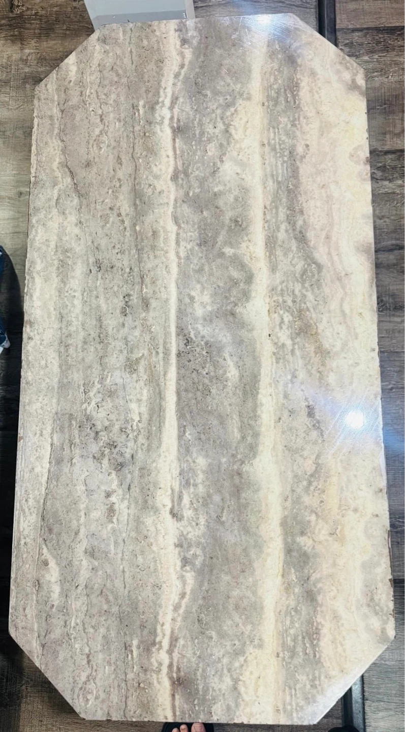 Marble like Top Table with two side tables - photo 2