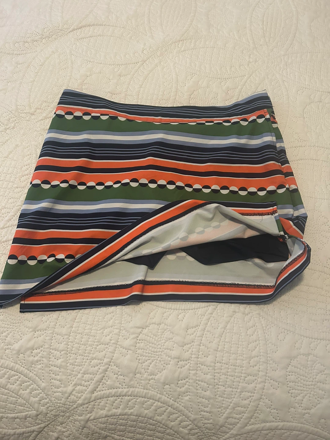 Izod Striped Golf Skort