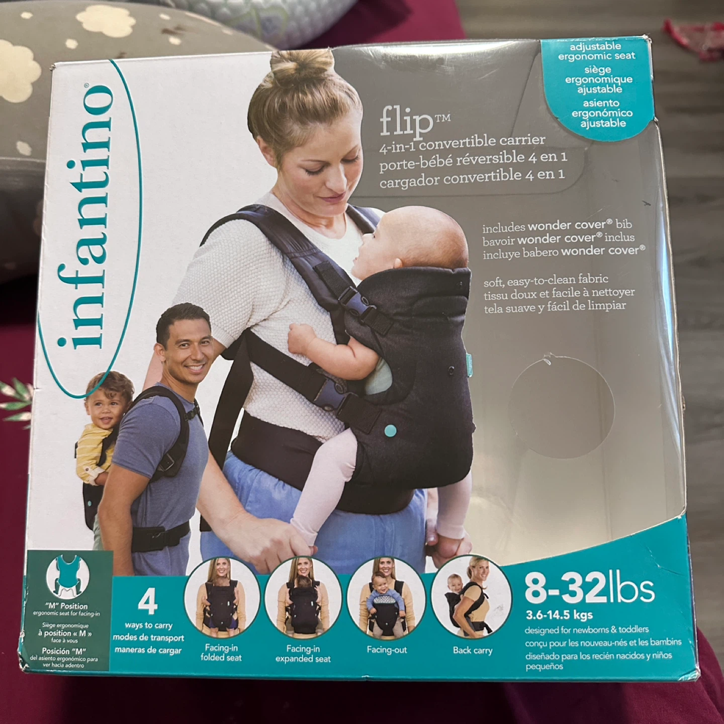 Infantino Flip 4-in-1 Convertible baby Carrier