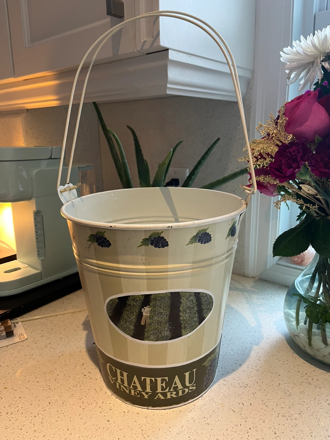 Large metal hanging planter - photo 2