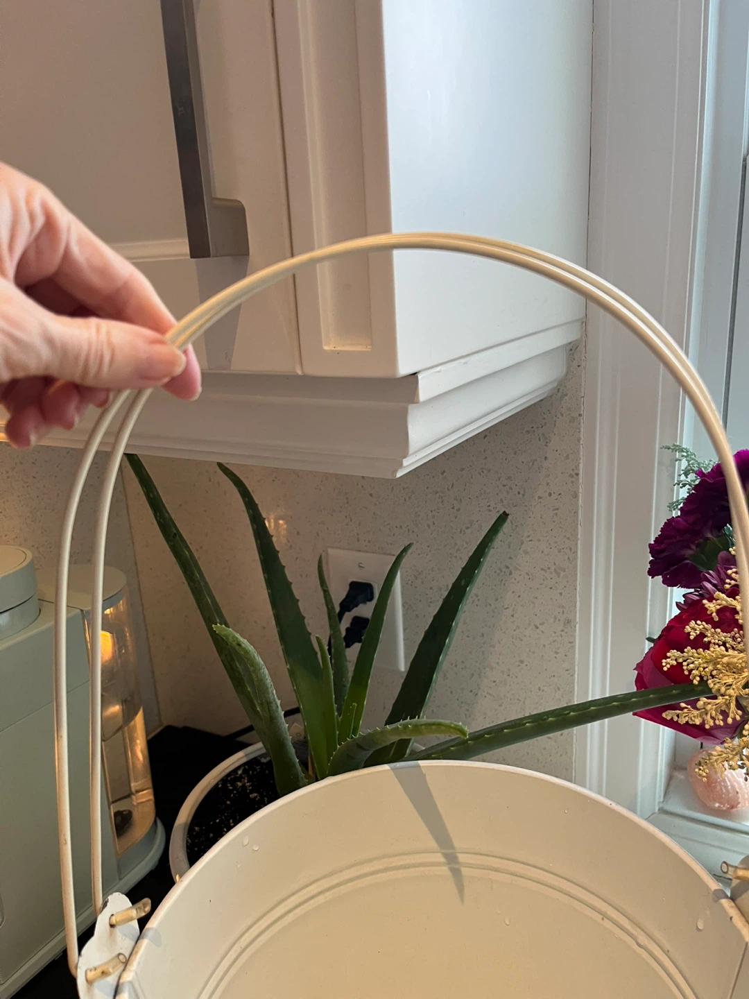 Large metal hanging planter - photo 5