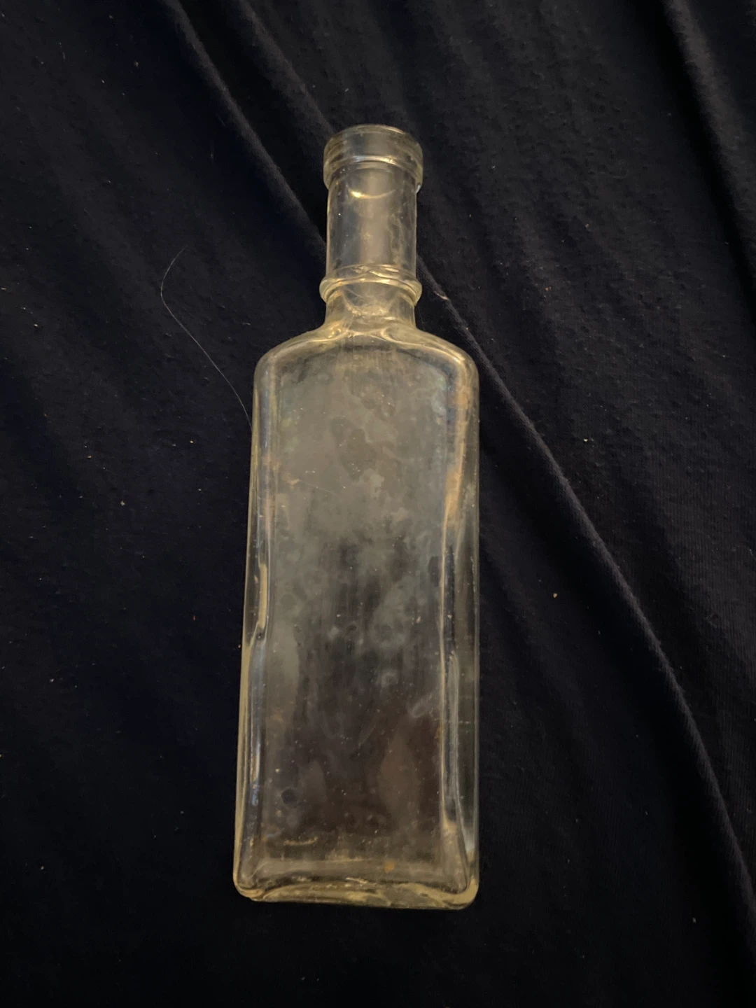 Vintage Clear Glass Apothecary Bottle - photo 2