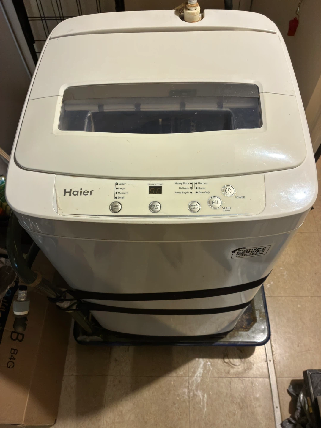 Haier Portable Top Load Washing Machine + Portable Dryer