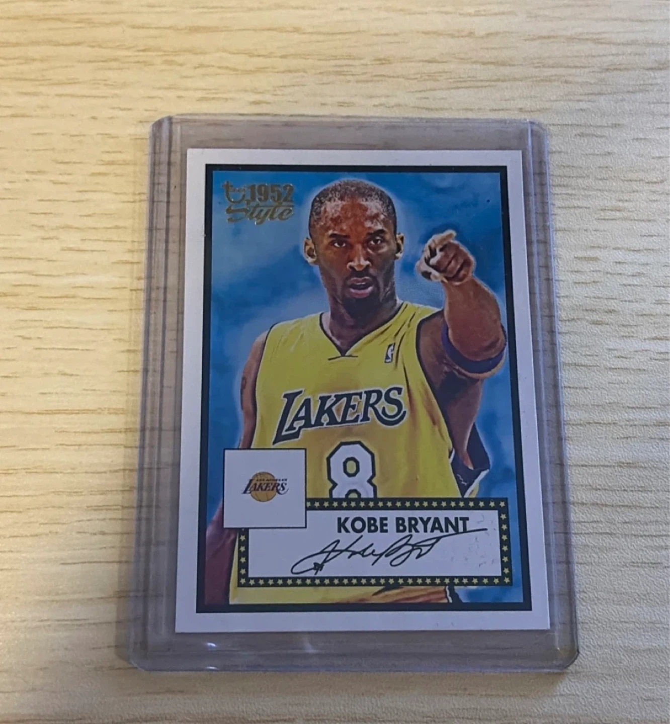 Kobe Bryant 1952 Style Basketball Card
