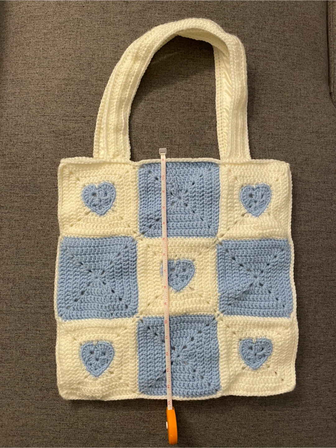 Crochet Tote Bag (lined inside) - photo 2
