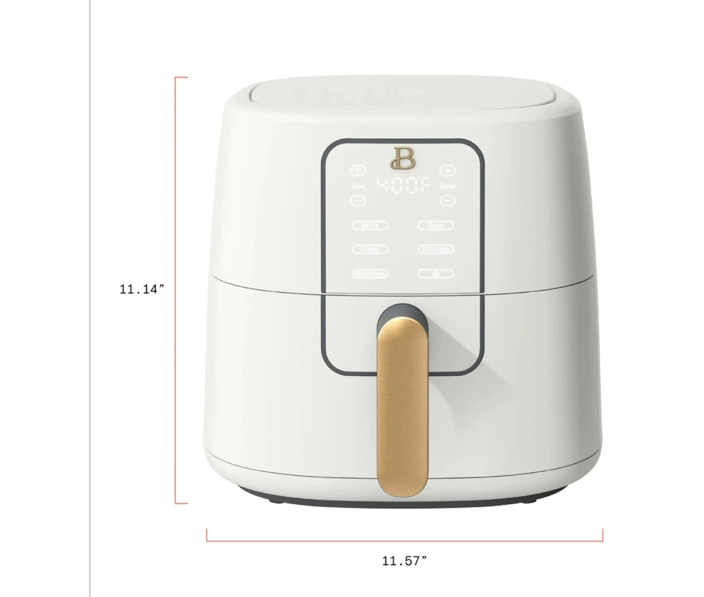 B Big Air Fryer 6qt Capacity White