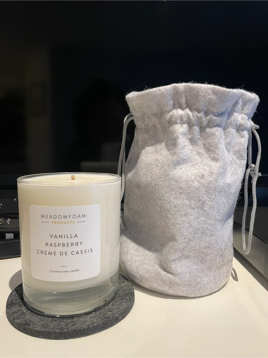Vanilla Raspberry Creme de Cassis Coconut Wax Candle