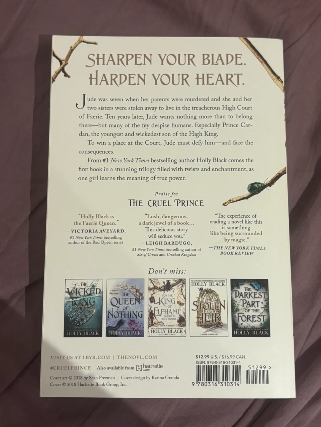 The Cruel Prince by Holly Black Paperback Novel - photo 2