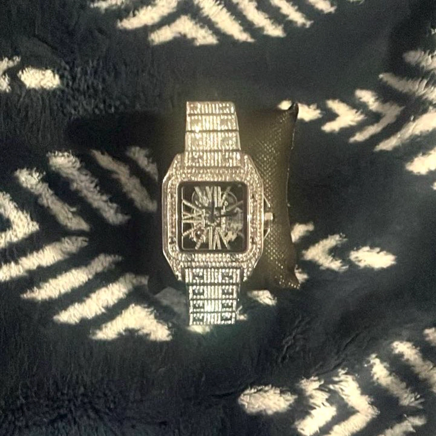 Men's Diamond Studded Automatic Watch