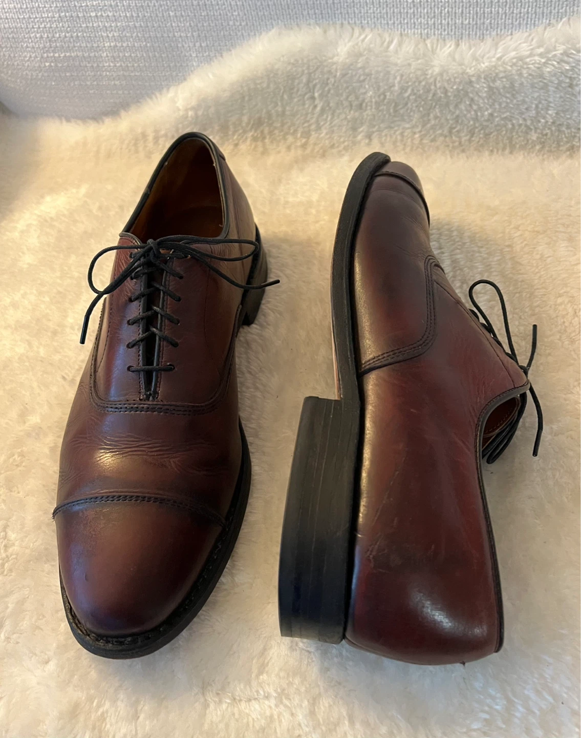 Allen Edmonds Park Avenue Oxford Dress Shoes Burgundy 7.5D - photo 3