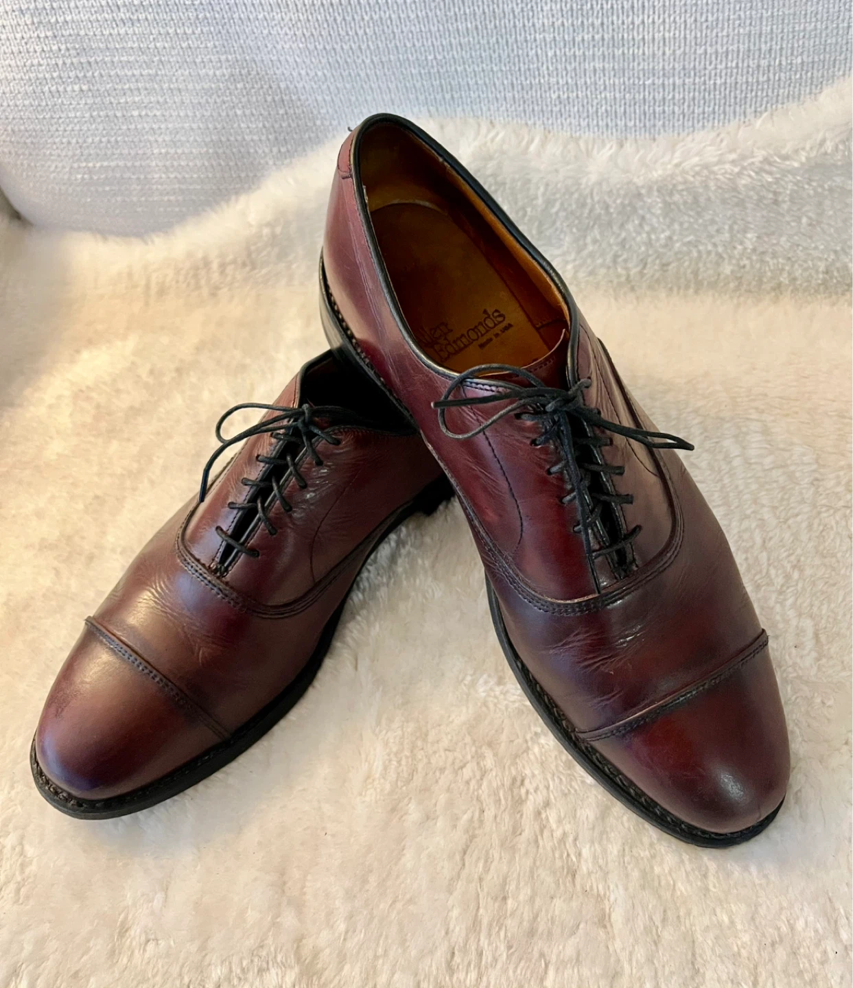 Allen Edmonds Park Avenue Oxford Dress Shoes Burgundy 7.5D - photo 5