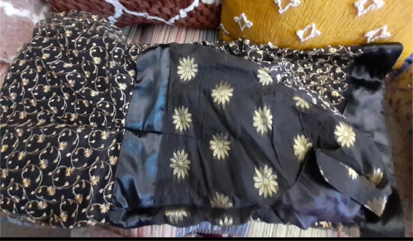 Black & Gold Floral Dress - photo 4