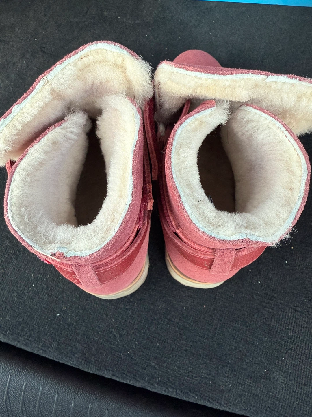 Koolaburra Pink Suede Shearling Boots Size 7 - photo 2