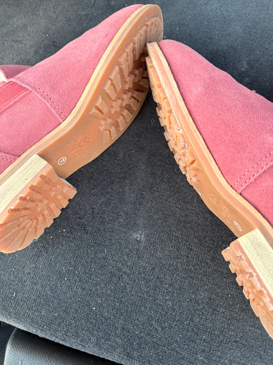 Koolaburra Pink Suede Shearling Boots Size 7 - photo 3