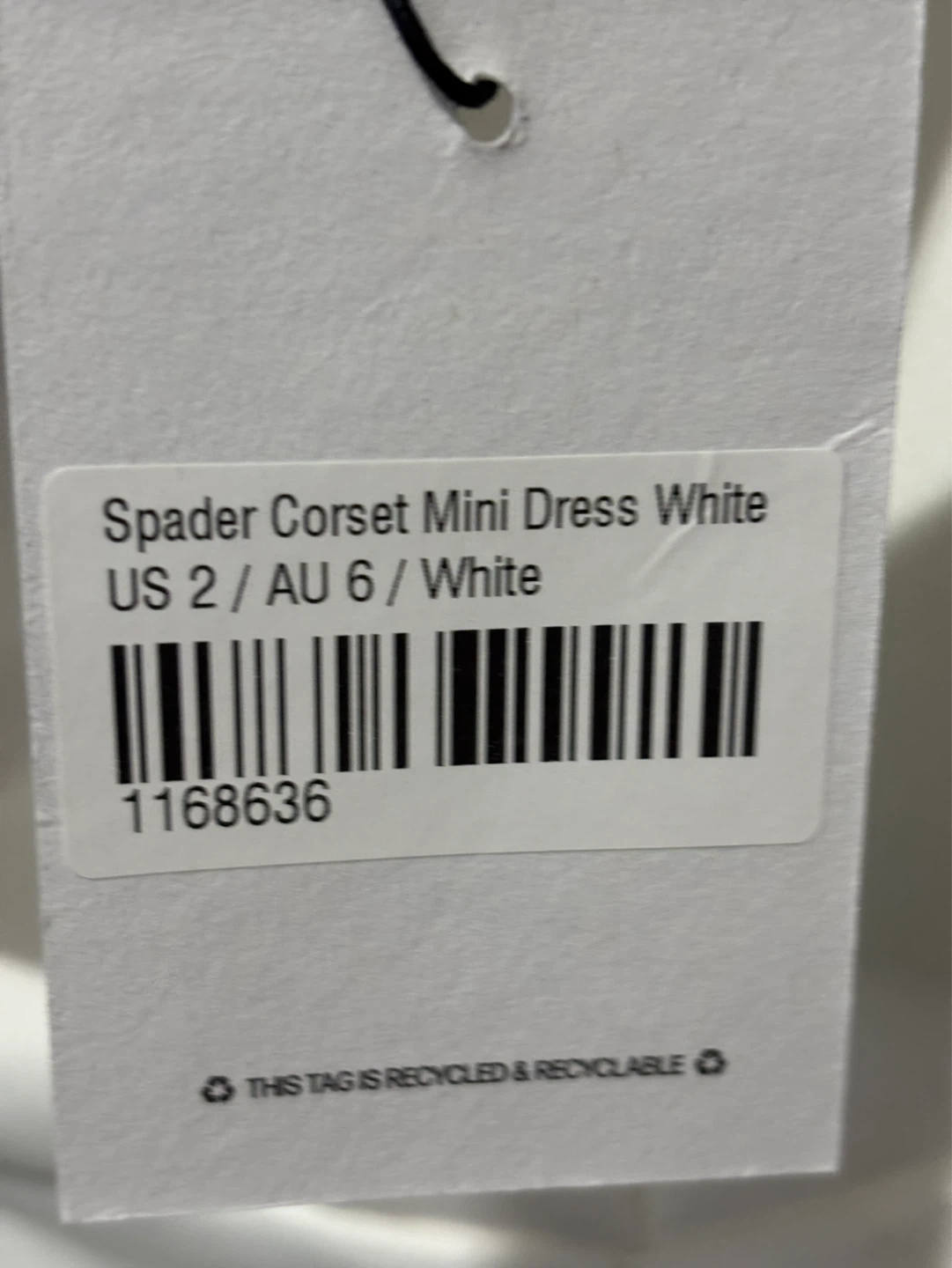 Princess Polly Spader Corset Mini Dress White US 2 / AU 6 - photo 2
