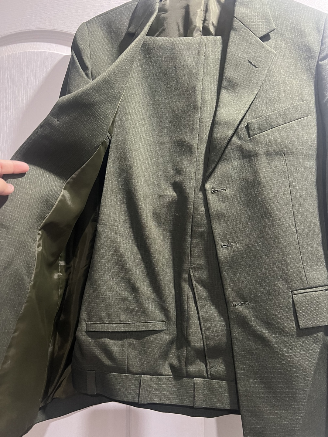 Boys graduation suit new size 36 Green Suit - photo 2