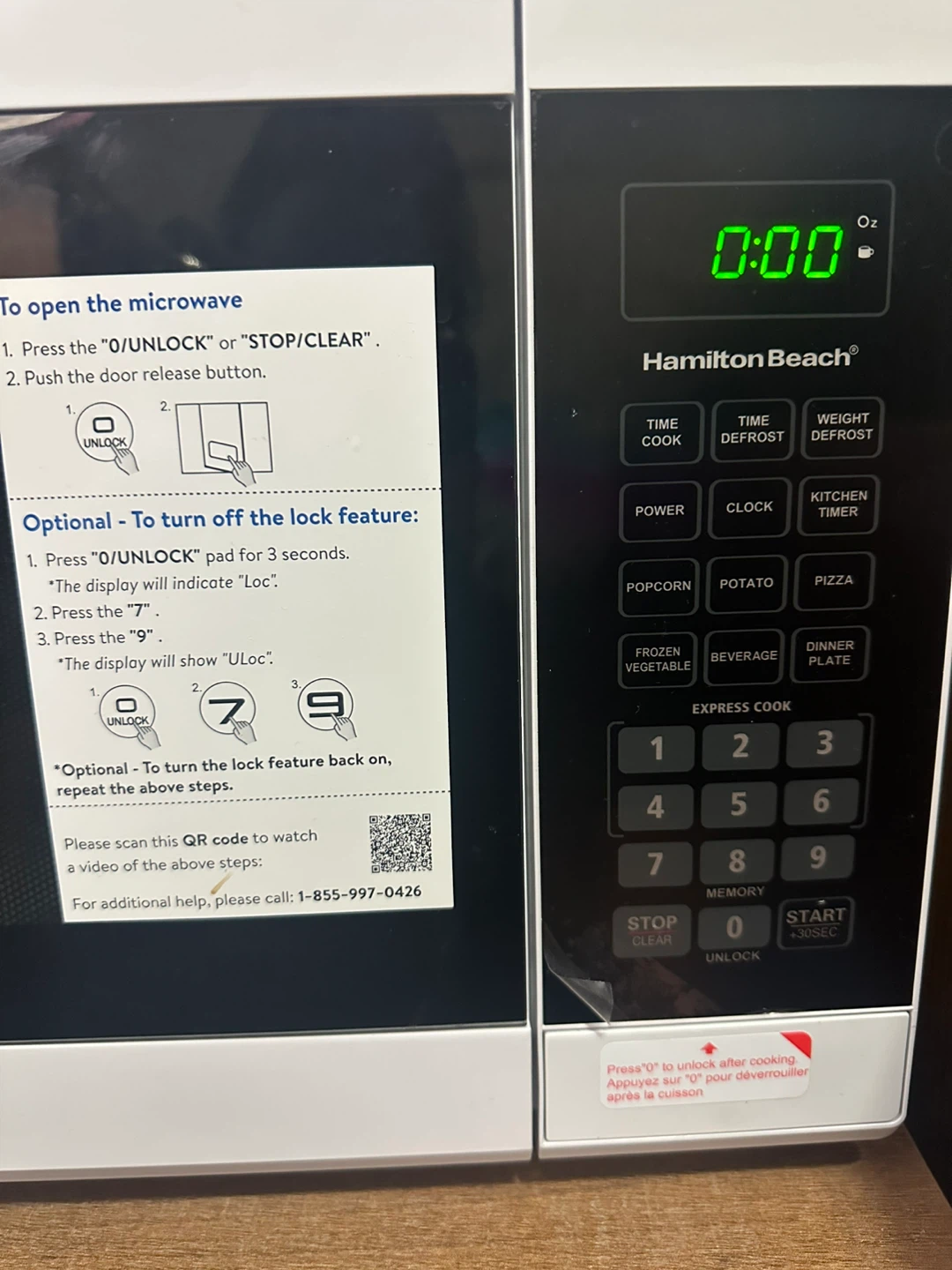 Hamilton Beach Microwave Oven