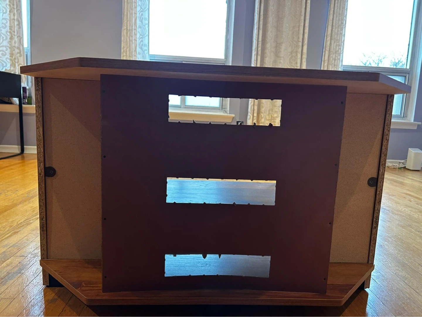 Wooden Corner TV Stand - photo 4
