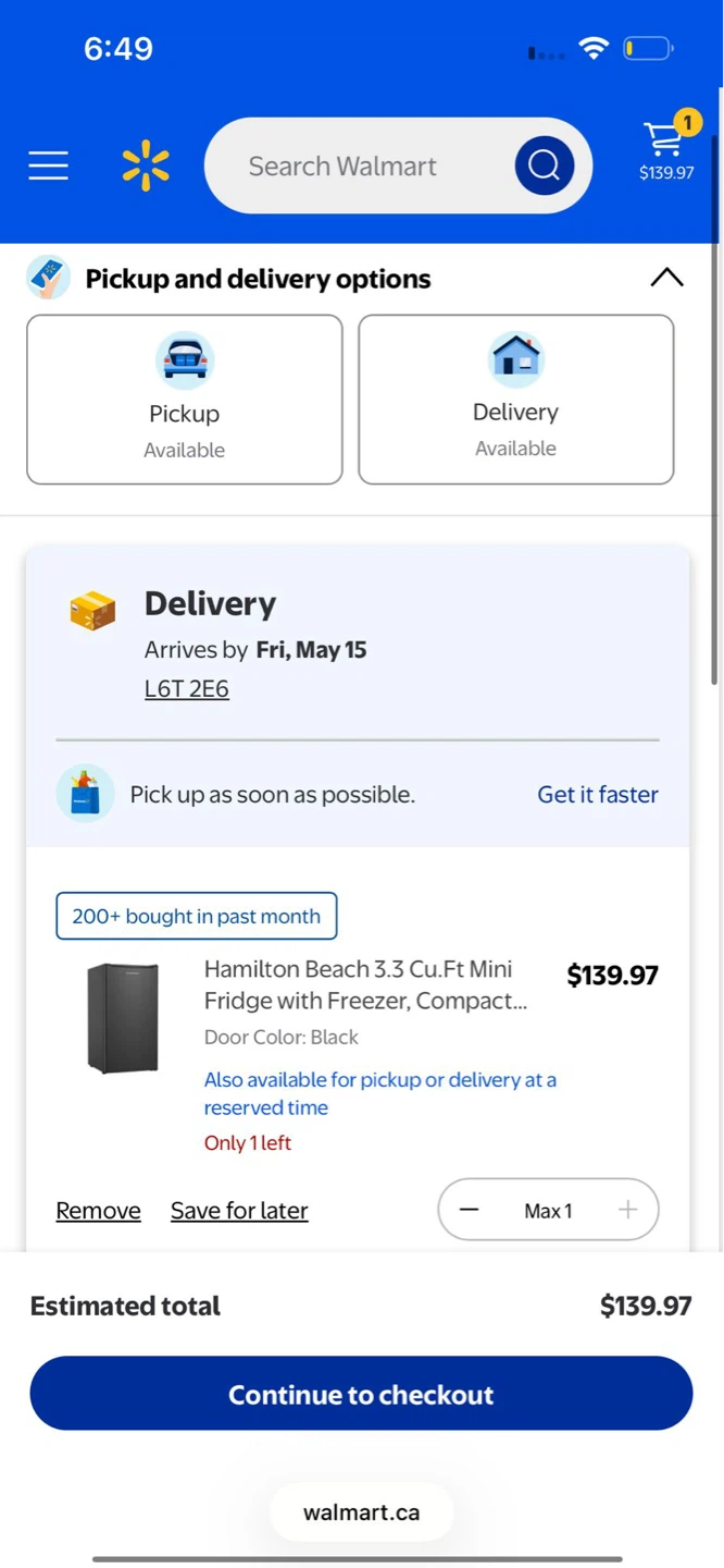 Hamilton Beach 3.3 Cu. Ft Mini Fridge with Freezer, Black - photo 3
