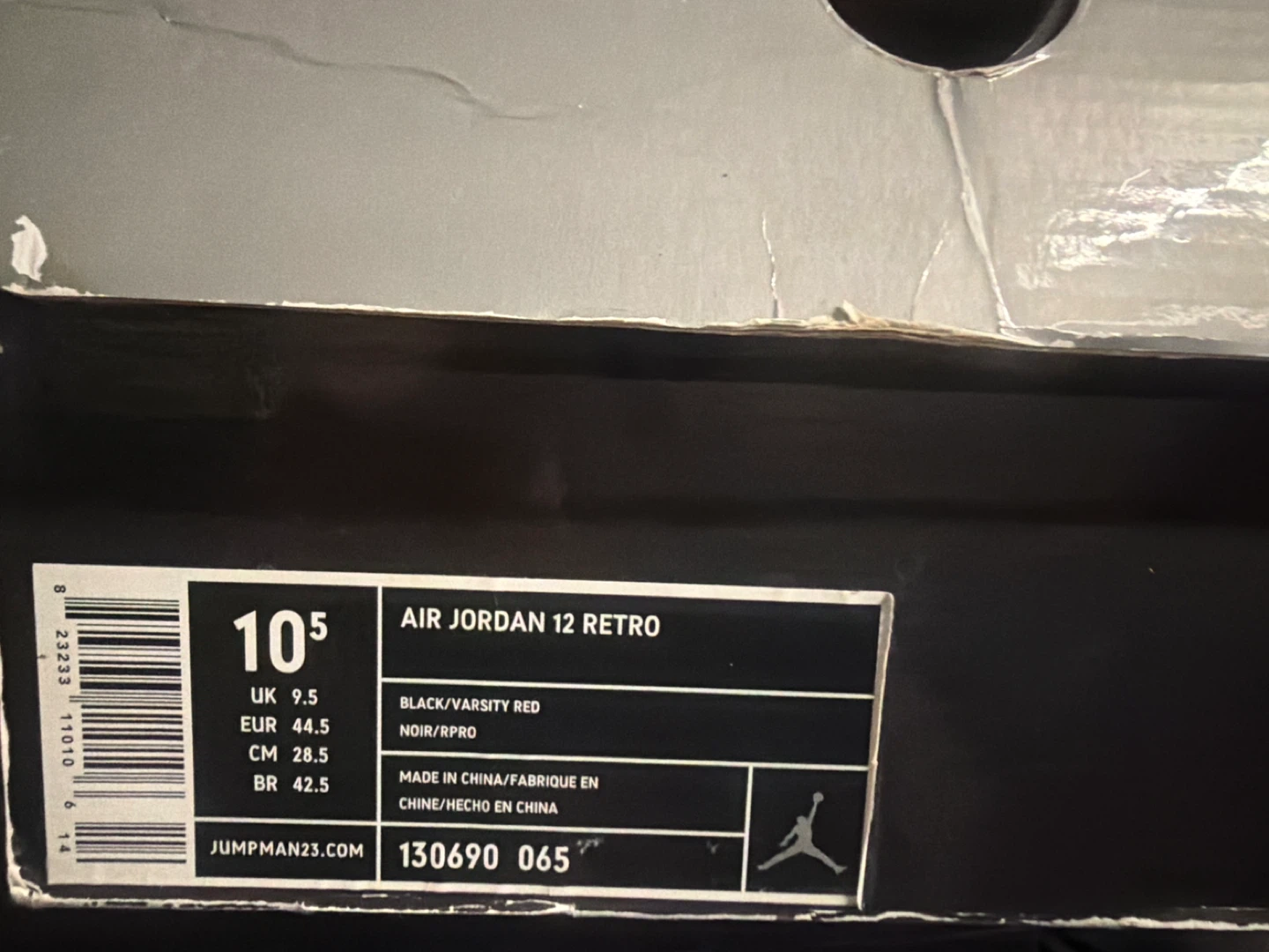 Air Jordan 12 Retro "Varsity Red" Men's Size 10.5 - photo 2