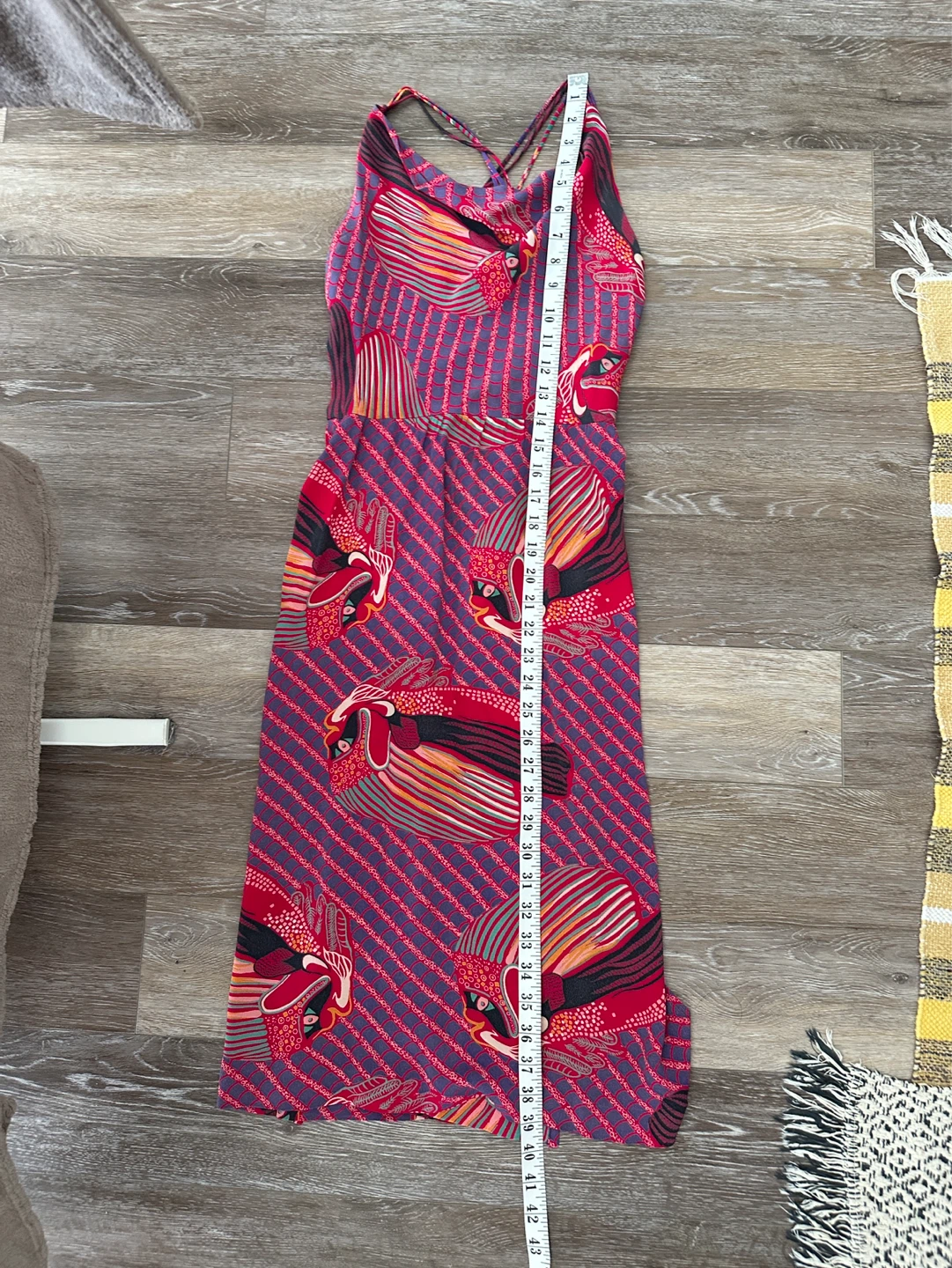 Vintage 1970s MEIRA Strappy Midi Dress - photo 5
