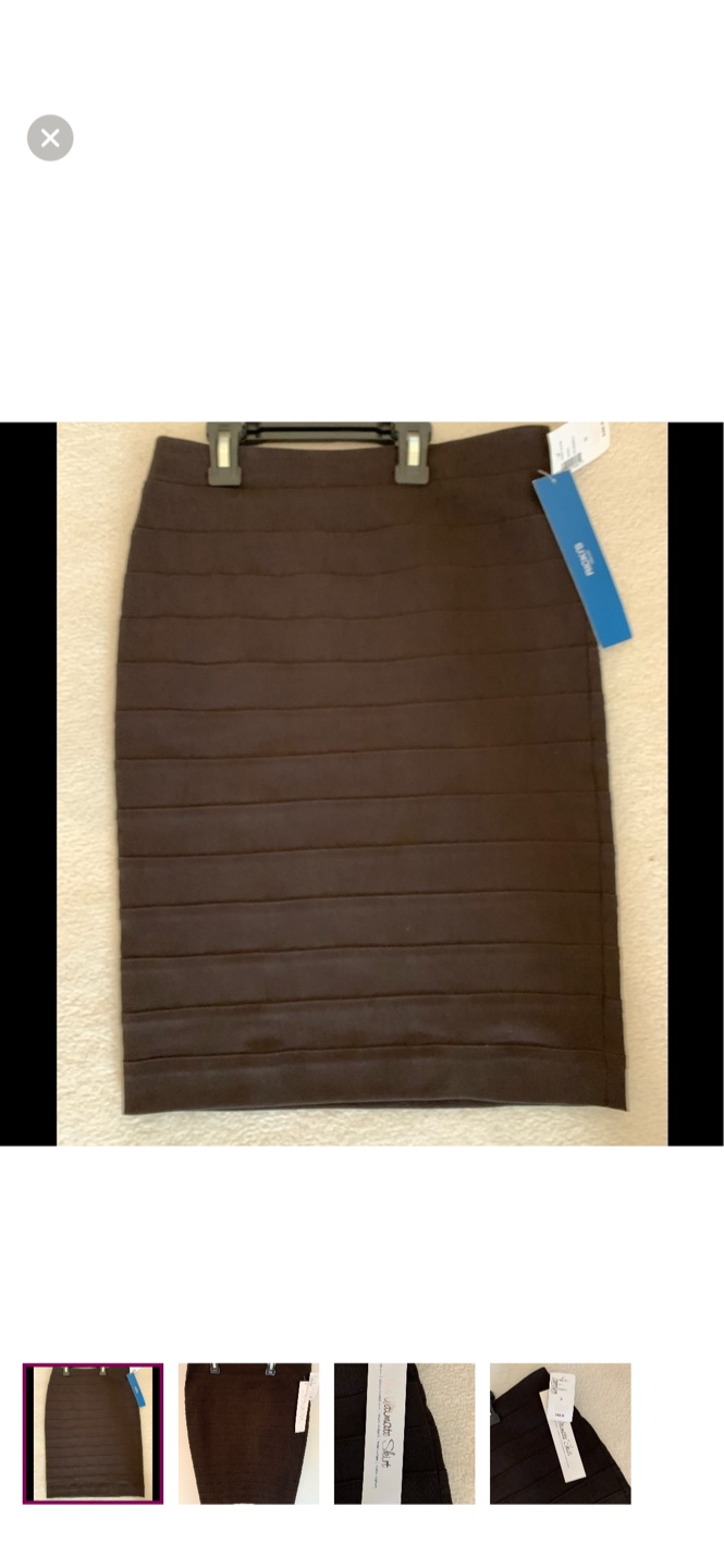 New: Ultimate Pencil Skirt brown bandage skirt size 0